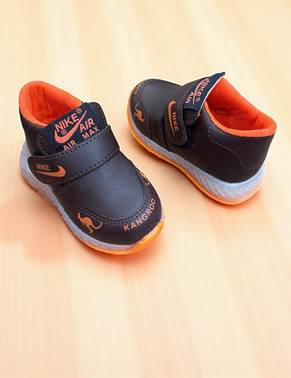 Black Blaze Kids sneakers with light for new born age (6 month to 2 years)