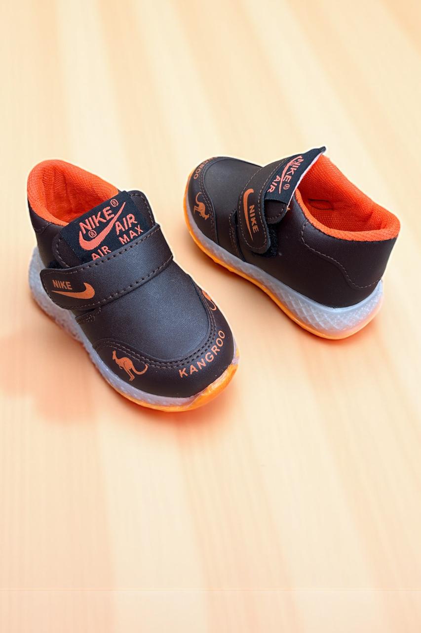Black Blaze Kids sneakers with light for new born age (6 month to 2 years)