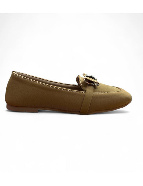 BowBelle Tan Girl pumps age (6 to 12)